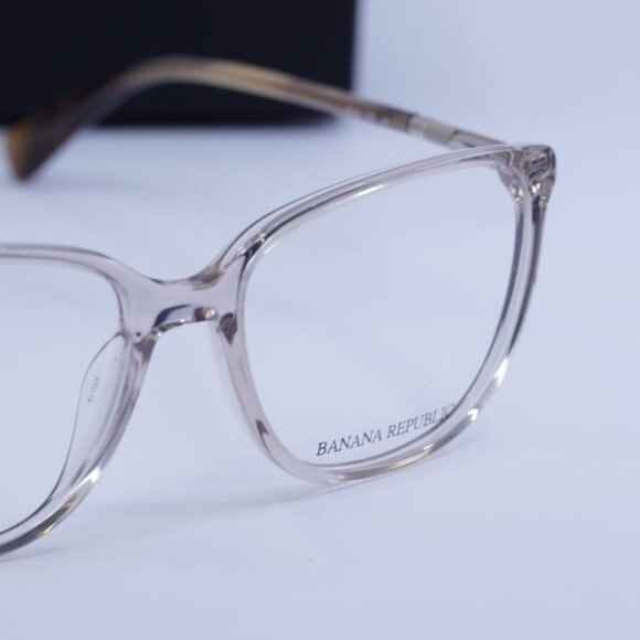 Banana Republic BR225 0SD9 00 Square Eyeglasses 53mm – Transparent Beige - Picture 2 of 10